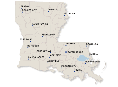 Louisiana Map