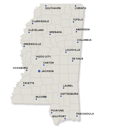 Mississippi Map