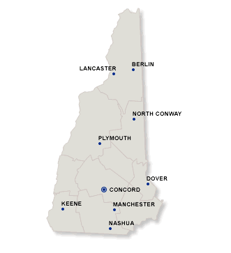 new hampshire Map