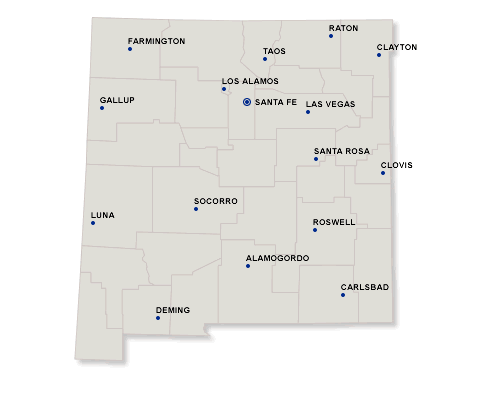 new mexico Map