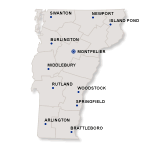 vermont Map