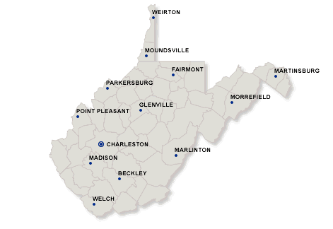 west virginia Map