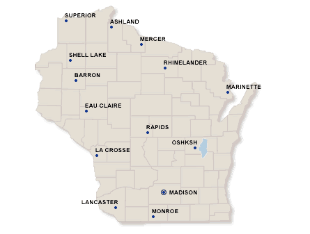 wisconsin Map