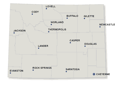 wyoming Map